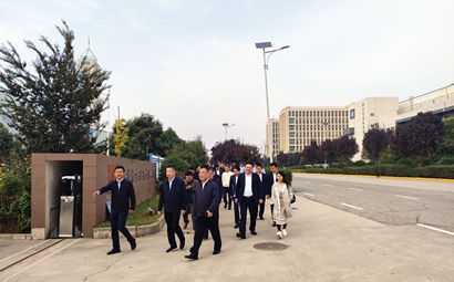 团市委、市贸促会、市青企协一行到9091美高梅官方网站集团泾河产业园考察交流